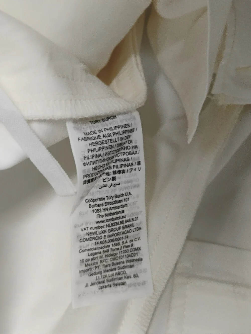 Tory Burch Solid White Womens Work Pants Sz 4